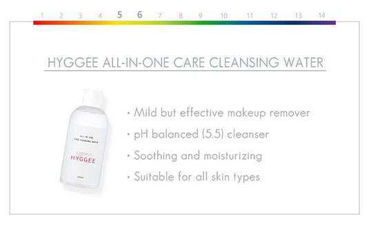 Hyggee All in One Care Cleansing Water soothing and moisturizing